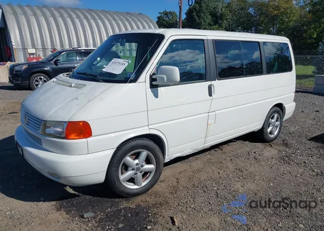 2002 Volkswagen Eurovan Mv z USA, uszkodzony, nr VIN WV2MB47002H011580
